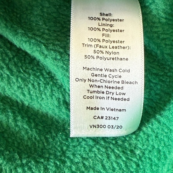 NWT Talbots Turquoise Quilted Puffer Fleece Lined Vest SZ XL - Picture 8 of 16